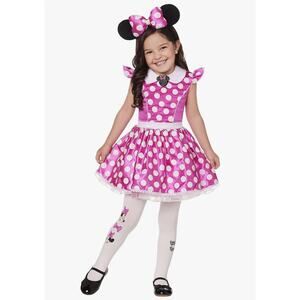 Spirit Halloween Mickey & Friends Minnie Mouse Costume Pink Dress Size 3-4T